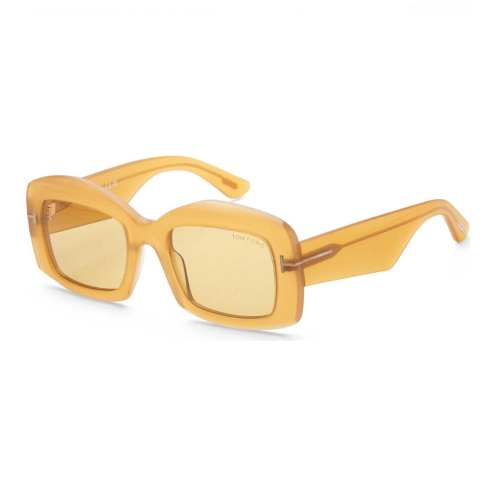 NEW Tom Ford FT1218 39E Shiny Yellow Sunglasses Authentic